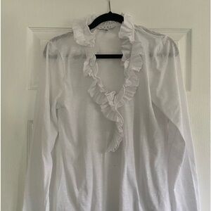 CAbi ruffle collar tee